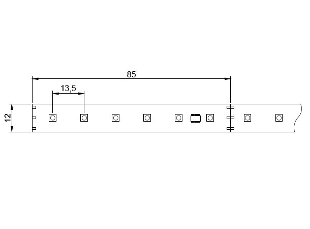 InventDesign Digidot LED Strip RGB HR 5m 24V High Res Black PCB 